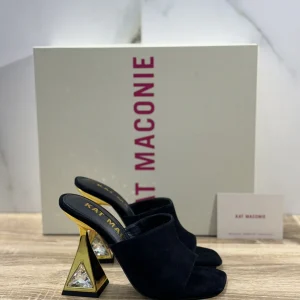 Kat Maconie Sandalo Donna Aria Suede Nero Luxury Kat Maconie 36