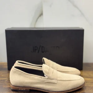 Jp David Mocassino Pelle Suede Safari  100% Made In Italy Casual 39