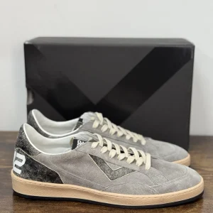4B12 Sneaker Play new Pelle Suede Light Grey Casual Uomo 45