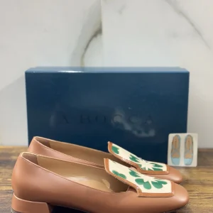 A.bocca Mocassino Con Tacco Pelle Cuoio    Icon A.bocca Donna 36