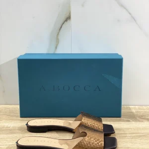A.Bocca sandalo donna Pitone Rum  luxury woman sandal A.Bocca  36