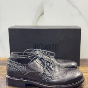 Jp David Brogue  Pelle Testa Moro 100% Made In Italy Casual 43