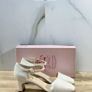 L’ARIANNA Scarpa Donna Mary Jane Super Soft  Pelle  Bianco    Made In Italy 40