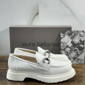 Laura Bellariva Mocassino Donna Bianco   Pelle   Extra light 37