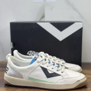 4B12 Sneaker Lakers Pelle Bianca Causal Uomo 45