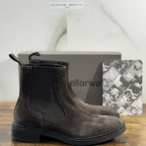 Laura Bellariva Stivaletto  Donna Suede Brown Chelsea Boot Woman 37